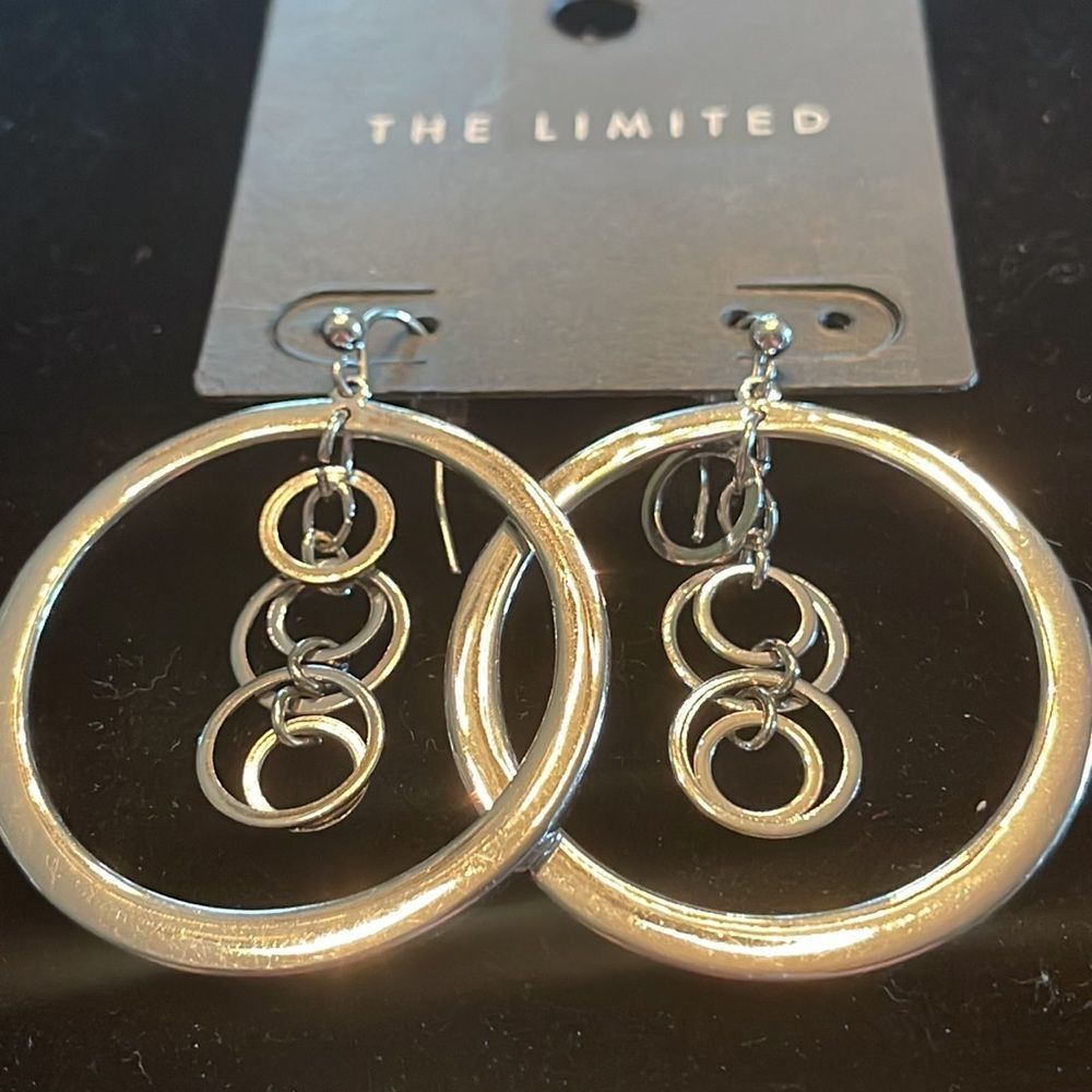 The Limited Hoop Dangle Earrings. - Picture 3 of 9
